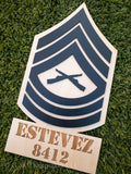 Military Rank Plaque