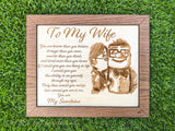 To My Wife/Husband Engraved Frame