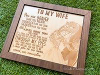 To My Wife/Husband Engraved Frame