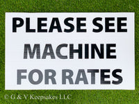 Rates Sign