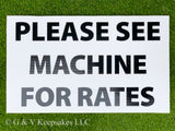 Rates Sign