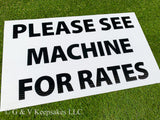 Rates Sign