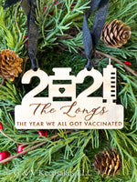 COVID Vaccinated 2021 Ornament