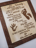 To Daddy/Mommy Engraved Frame