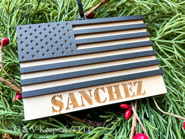 US Flag Ornament