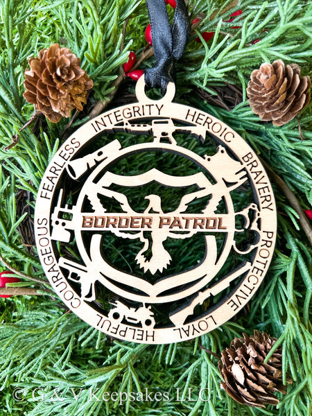 Border Patrol Ornament